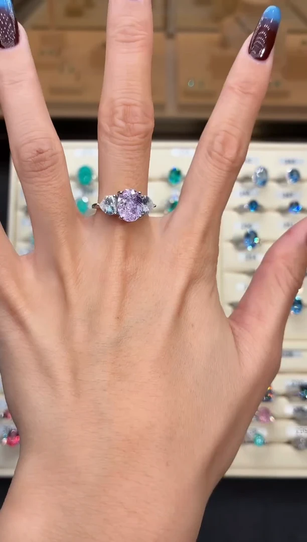 6ct碧玺（处理）无品牌 925银 轻奢女神款梦幻紫色系列