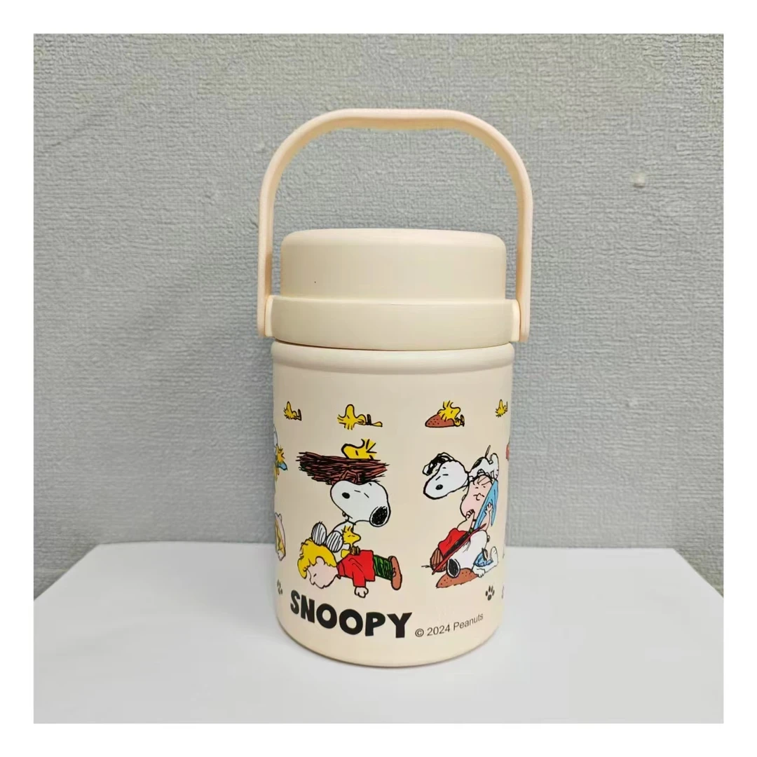 焖烧杯316不锈钢保温杯复古高颜值焖粥神器学生保温桶半