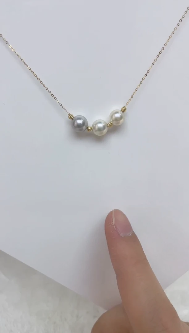 海水珍珠18K金镶嵌颈饰