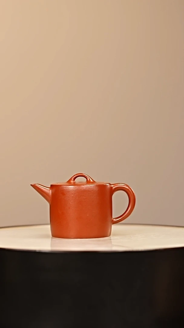 茶壶紫砂朱泥小品壶汲直50毫升