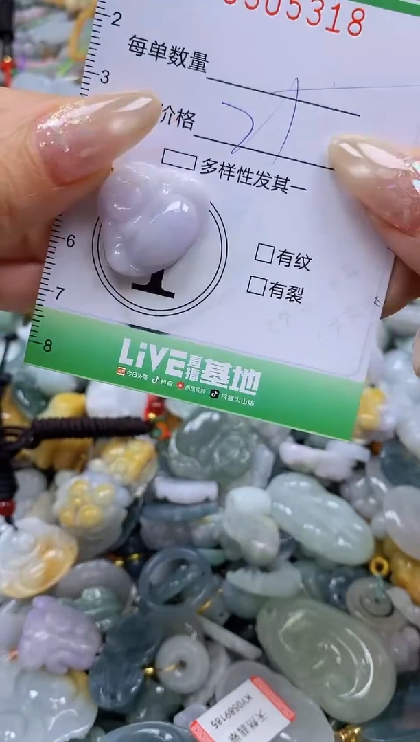 翡翠未镶嵌颈饰闪购0305318