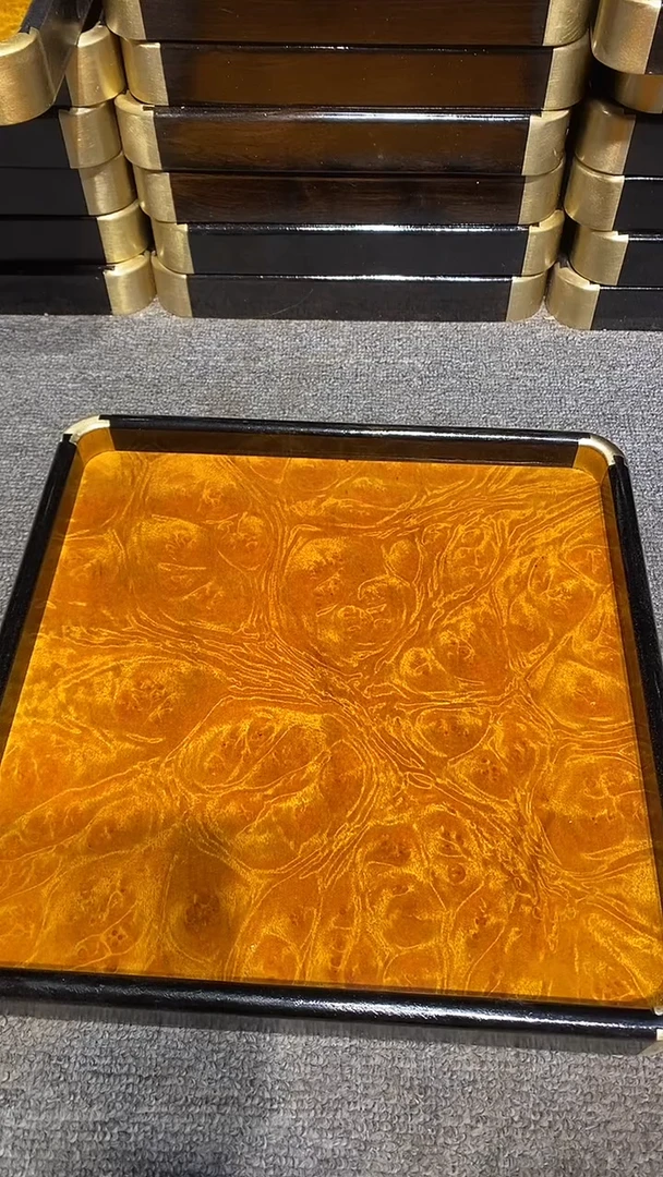 木木雕款茶盘一个