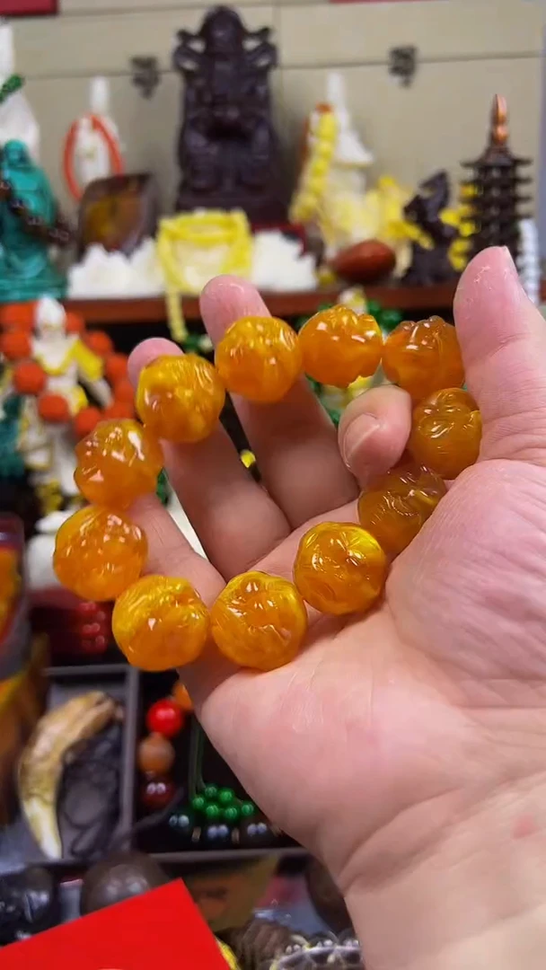 未镶嵌蜜蜡手链主播推荐！主播推荐！