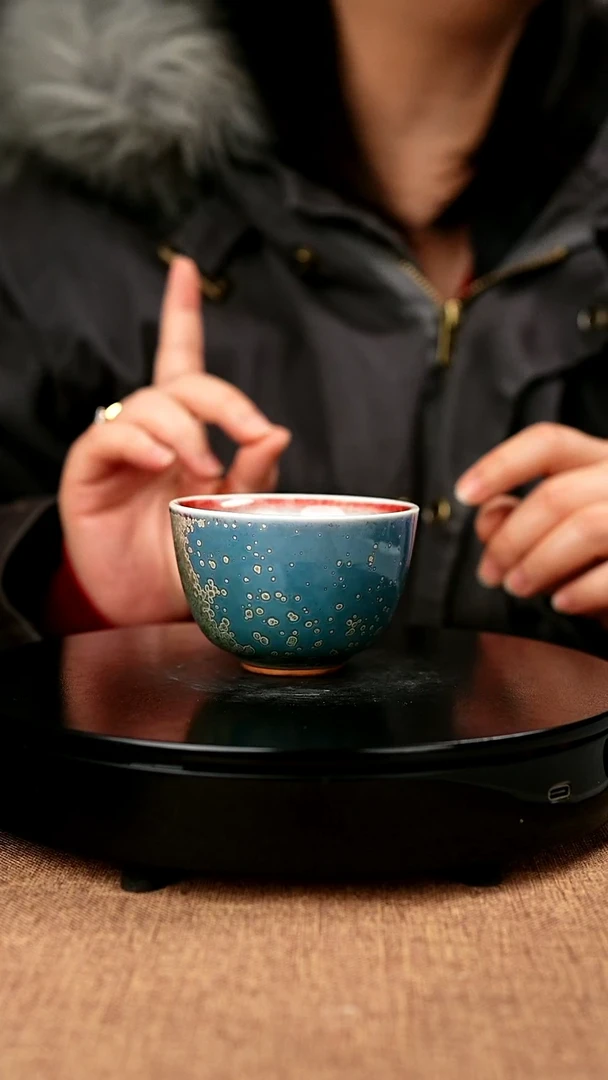 【闪购商品】165#国工一级品原矿钧瓷炉钧釉主人杯