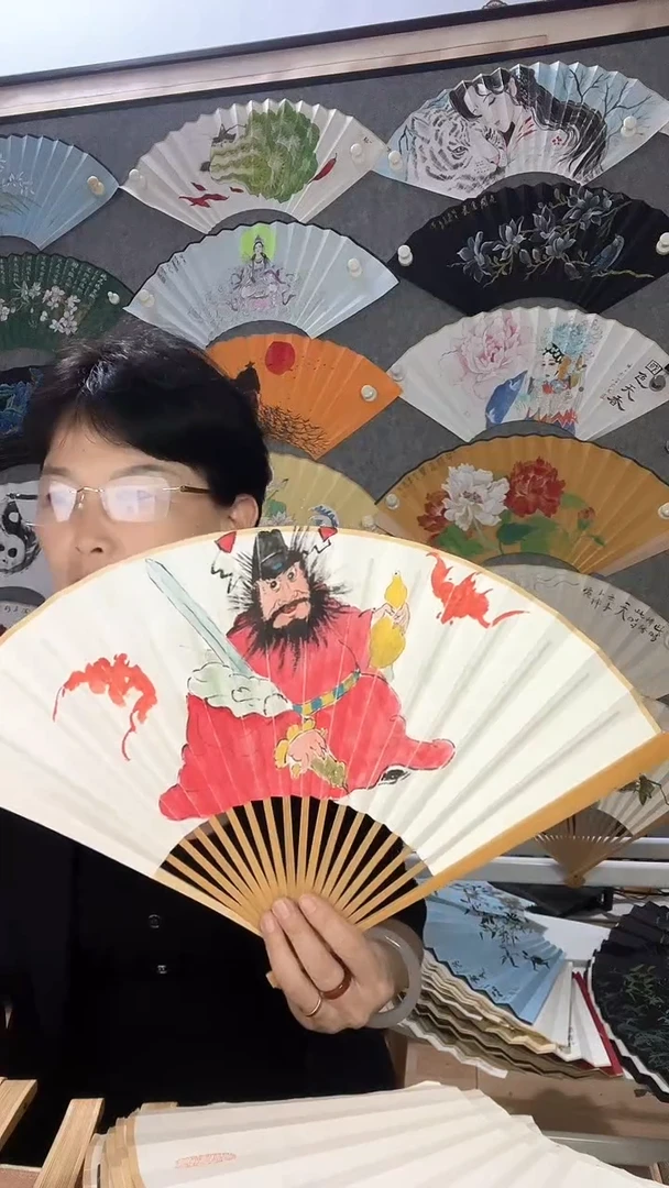 扇子九五寸十八方玉竹折扇