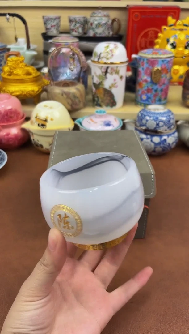 陶瓷茶具摆件旅行套组