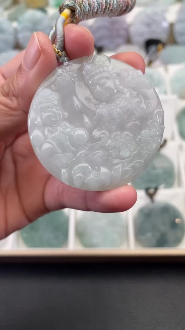 颈饰未镶嵌翡翠天然缅甸翡翠A货329