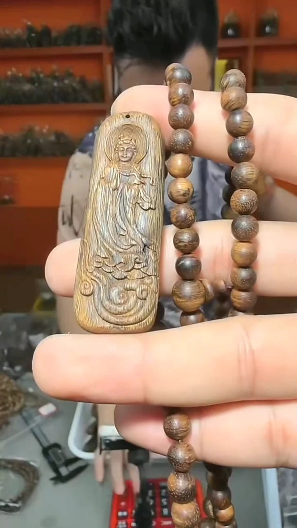 沉香手串64号沉水22g0.7+牌子组合多样性发一