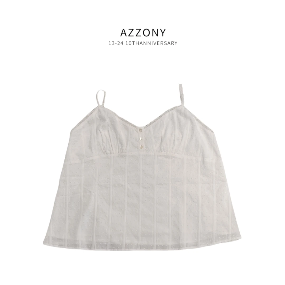 Az LongQuan 拼接蕾丝吊带 设计师新款百搭吊带 th31515