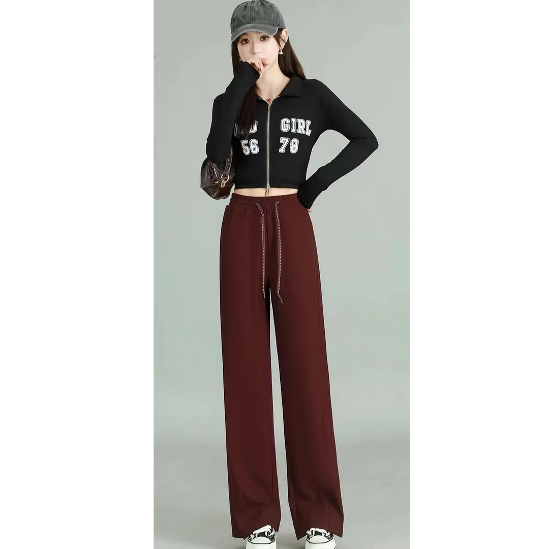 2024新款时尚百搭窄版直筒裤