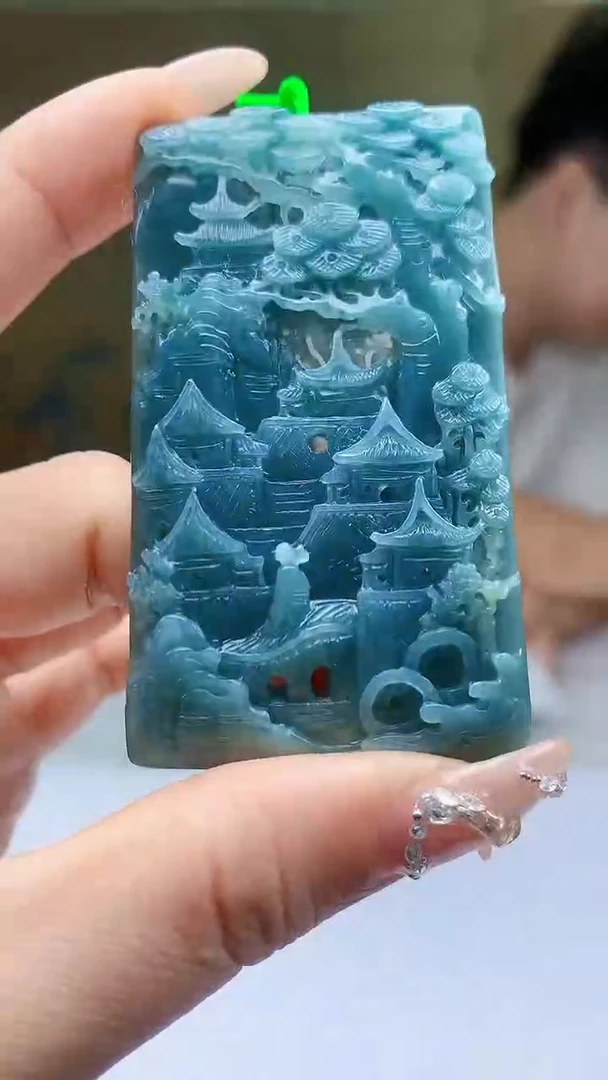 【闪购商品】定制翡翠未镶嵌4688ty-毛货挂件24