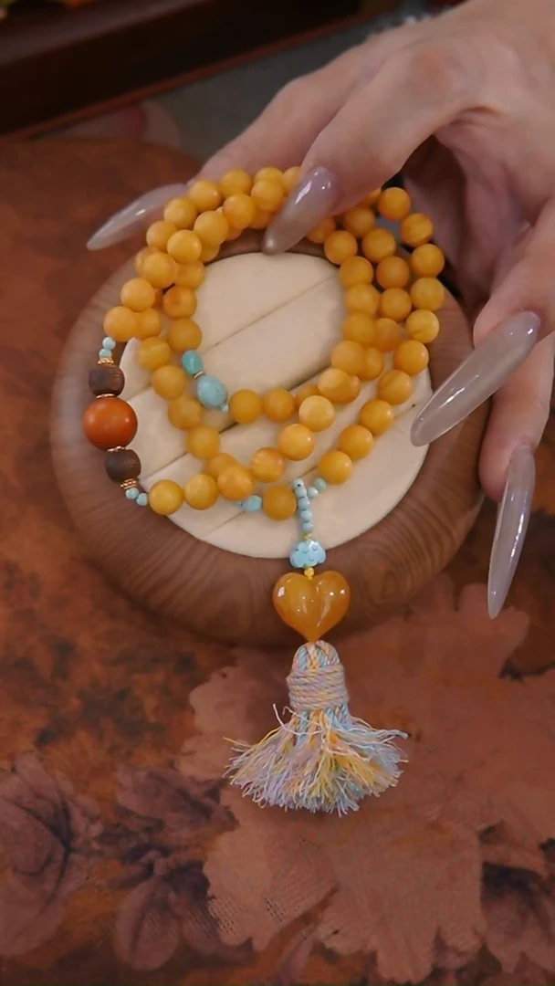 手链琥珀未镶嵌?手串