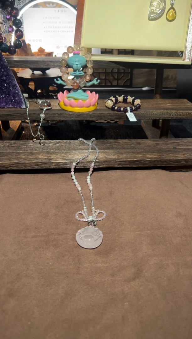 【闪购商品】水晶手链合金粉水晶狐牌