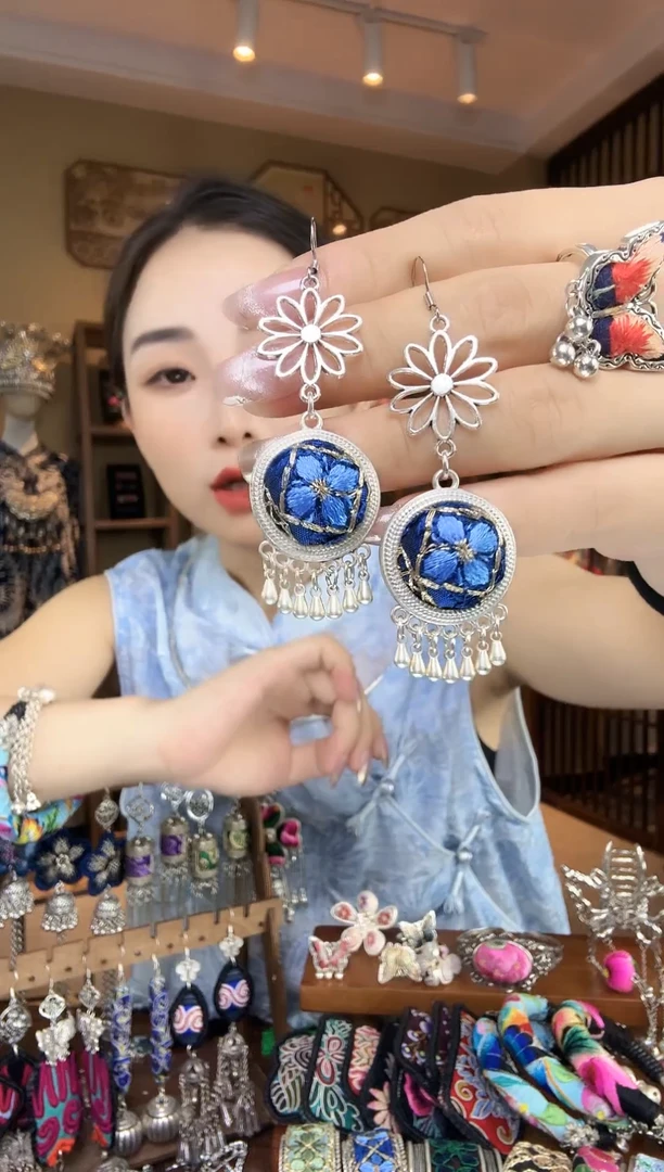 刺绣非遗刺绣民族风饰品