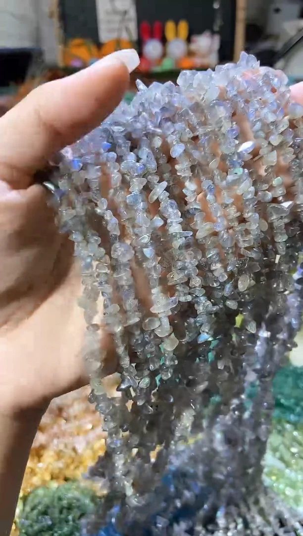 水晶珠宝半成品未镶嵌小灰月光