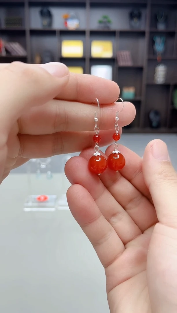 未镶嵌耳饰玛瑙/玉髓409000