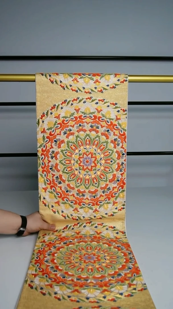 织绣织锦20六通宝相花