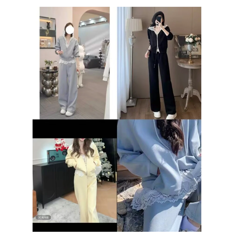 洋气小众高级感潮流两件套2025年春秋季新款韩版拼色设计感套装女