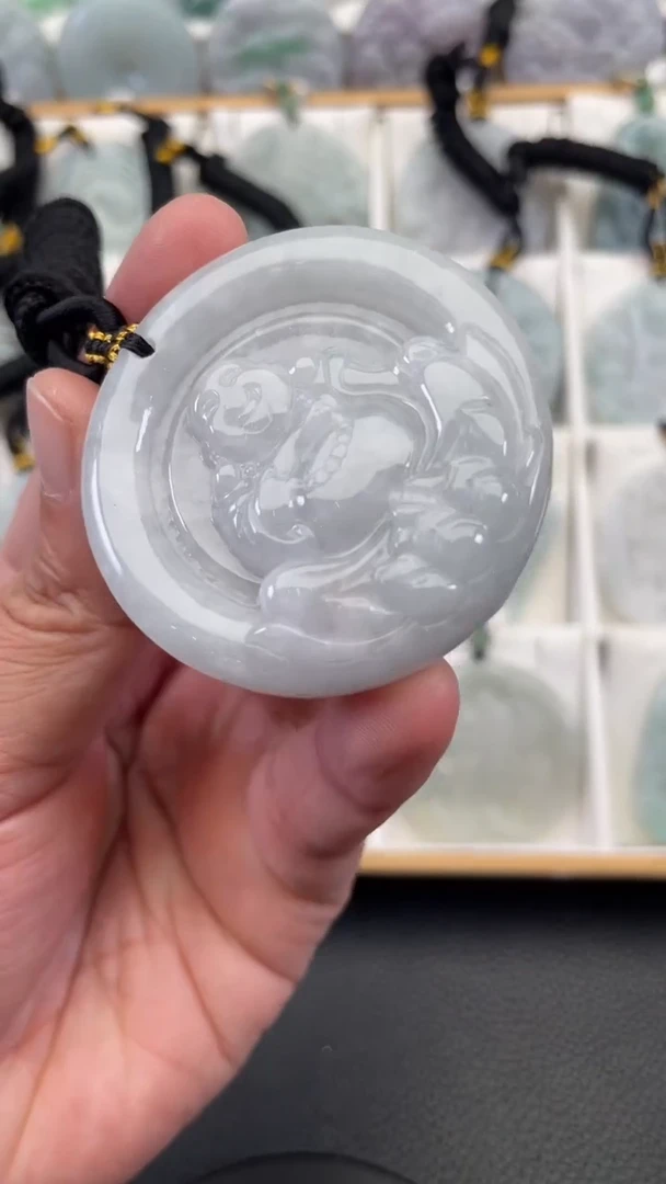 颈饰未镶嵌翡翠天然缅甸翡翠A货269