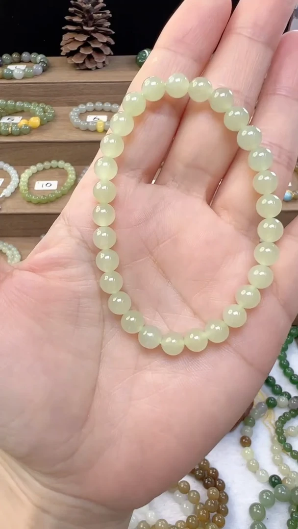 手链未镶嵌和田玉6m蜂蜜水
