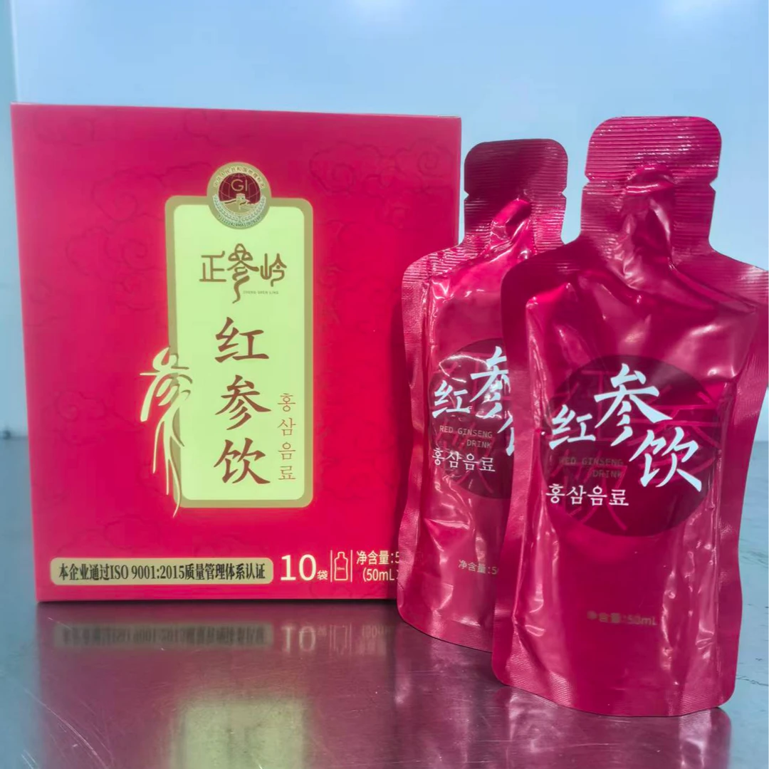 【延边晨报助企平台】长白山原产红参饮1盒*500ml