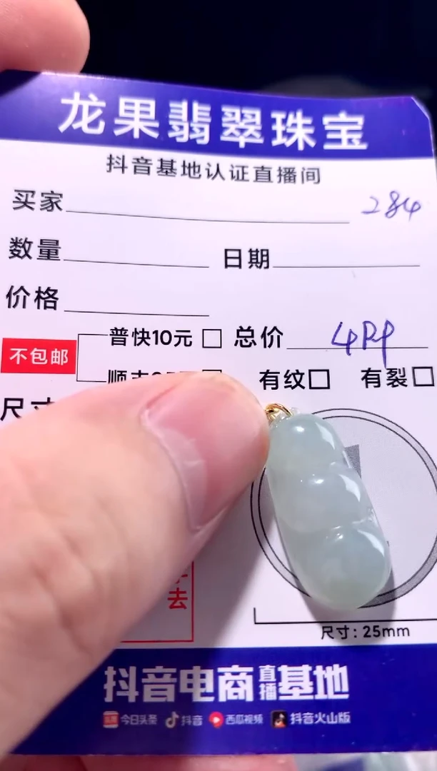 颈饰未镶嵌翡翠豆子284