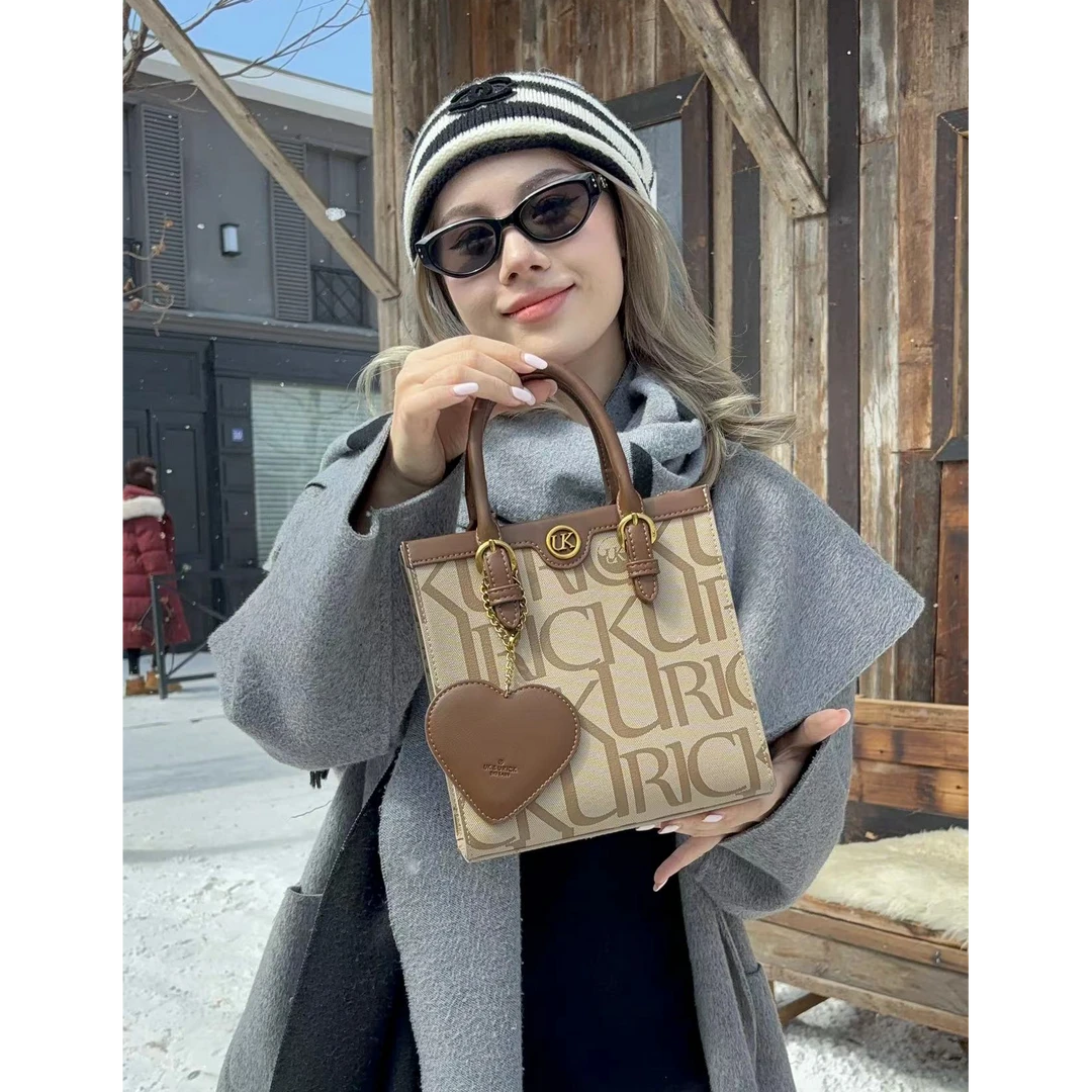 【URICK】2025春夏新款小镜子托特琴谱包H85395-8女士休闲爆款包包