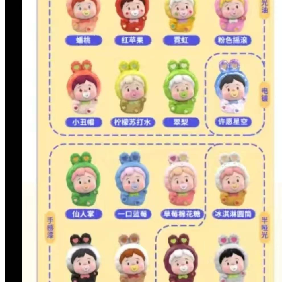 单颗许【拆袋】小花卷豆豆兔胶囊系列萌粒潮玩摆件盲袋手办