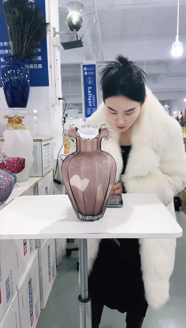 【闪购商品】无铅玻璃UU外贸花瓶-K8KD