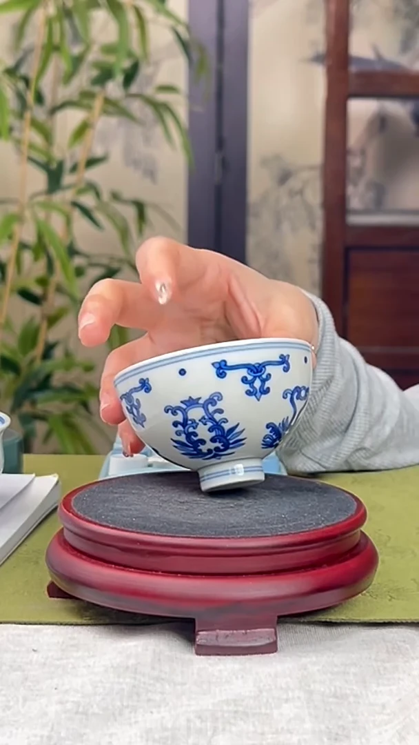 瓷片景德镇毛仔柴窑杯