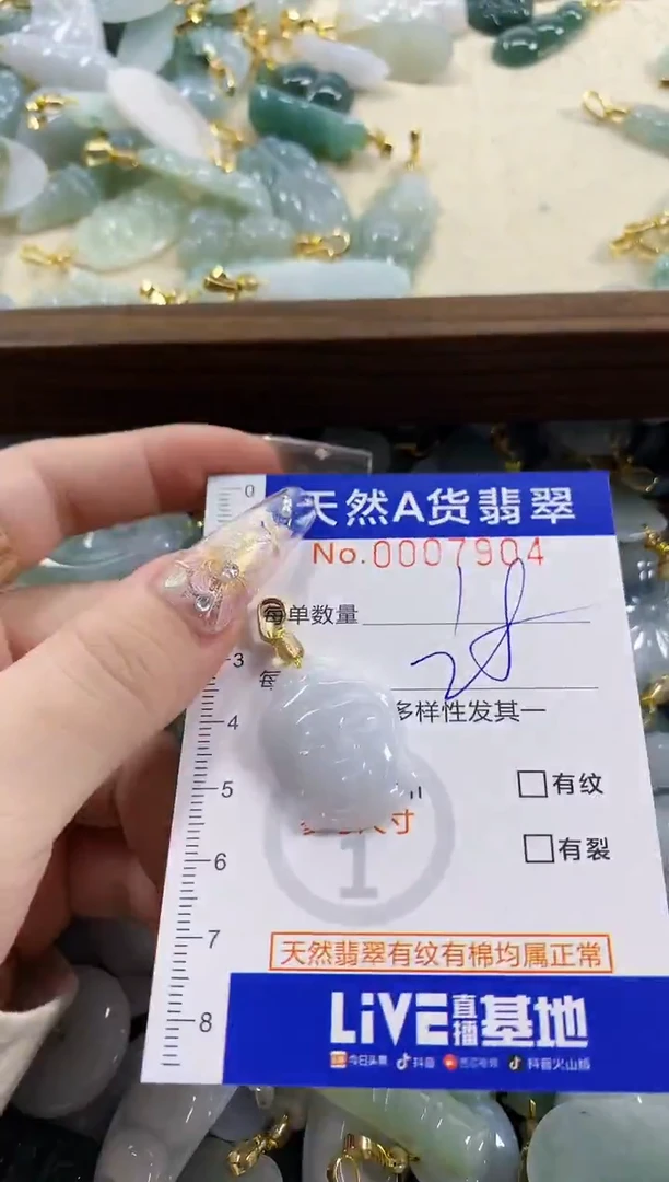 颈饰未镶嵌翡翠天然A货翡翠