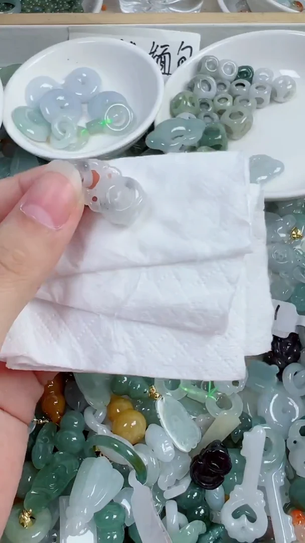 散珠翡翠424号链接，A货翡翠
