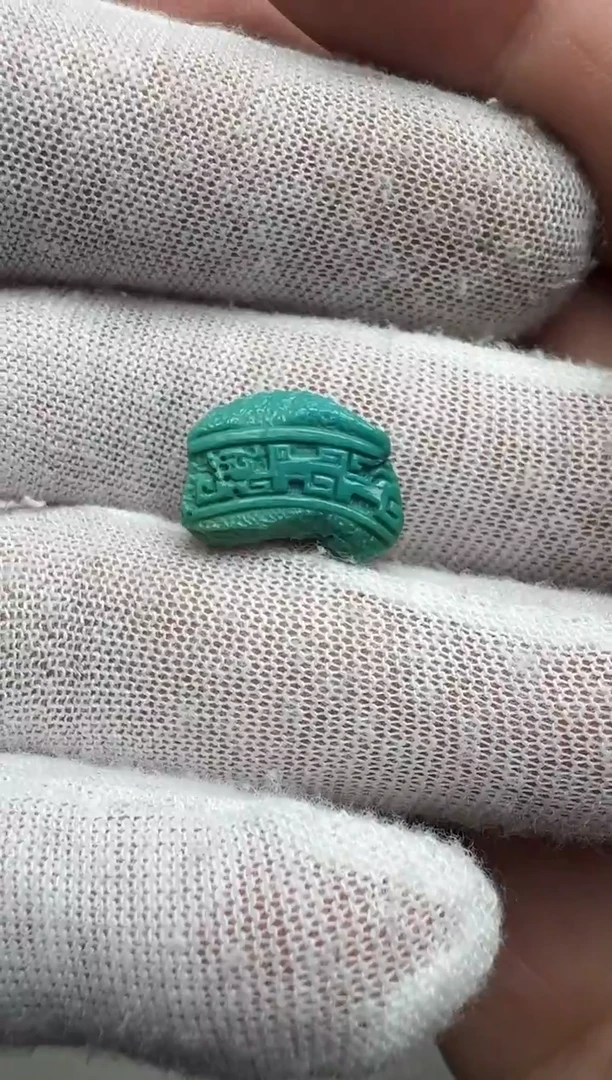 未镶嵌绿松石仿古残壁高12.2厚5.1长16.5