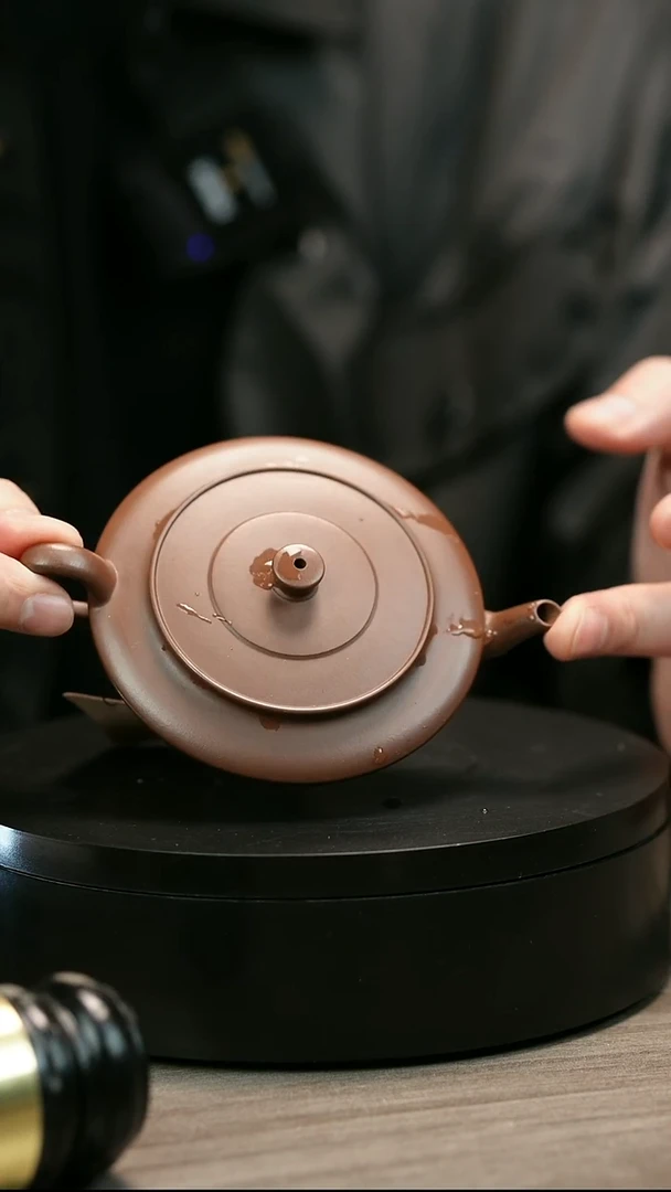 茶壶紫砂黎*航H2451赵信军底槽青扁莲