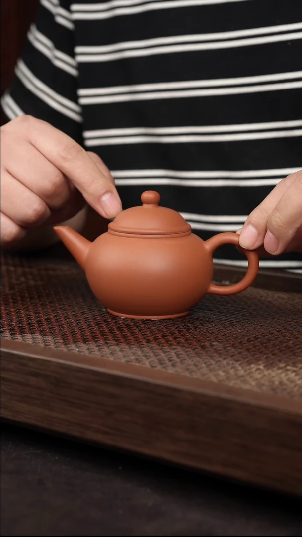 茶壶紫砂红泥水平