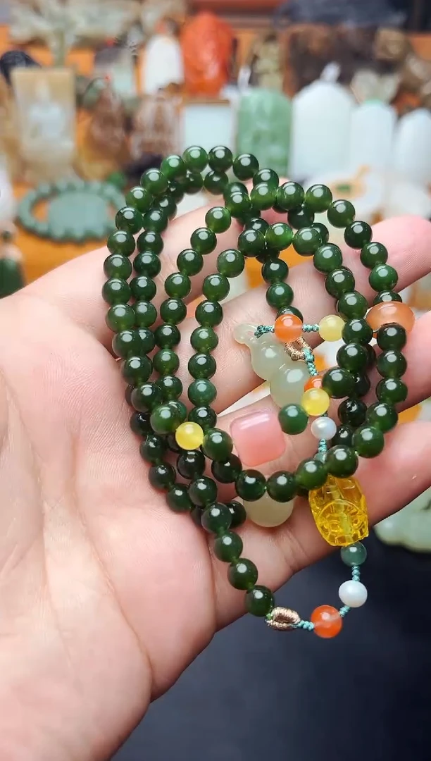 【闪购商品】和田玉手串未镶嵌多圈手串01