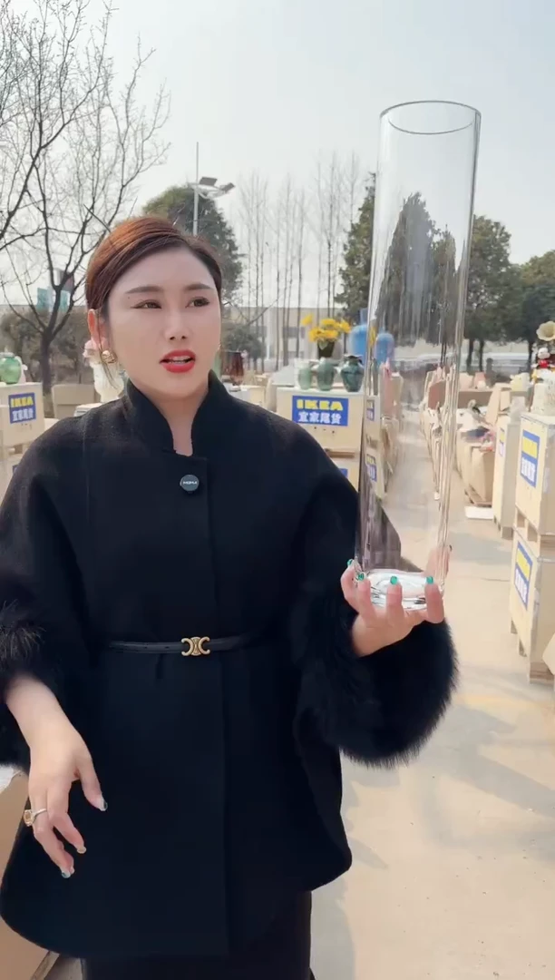 【闪购商品】玻璃祁祁-微瑕花瓶--VY7HE