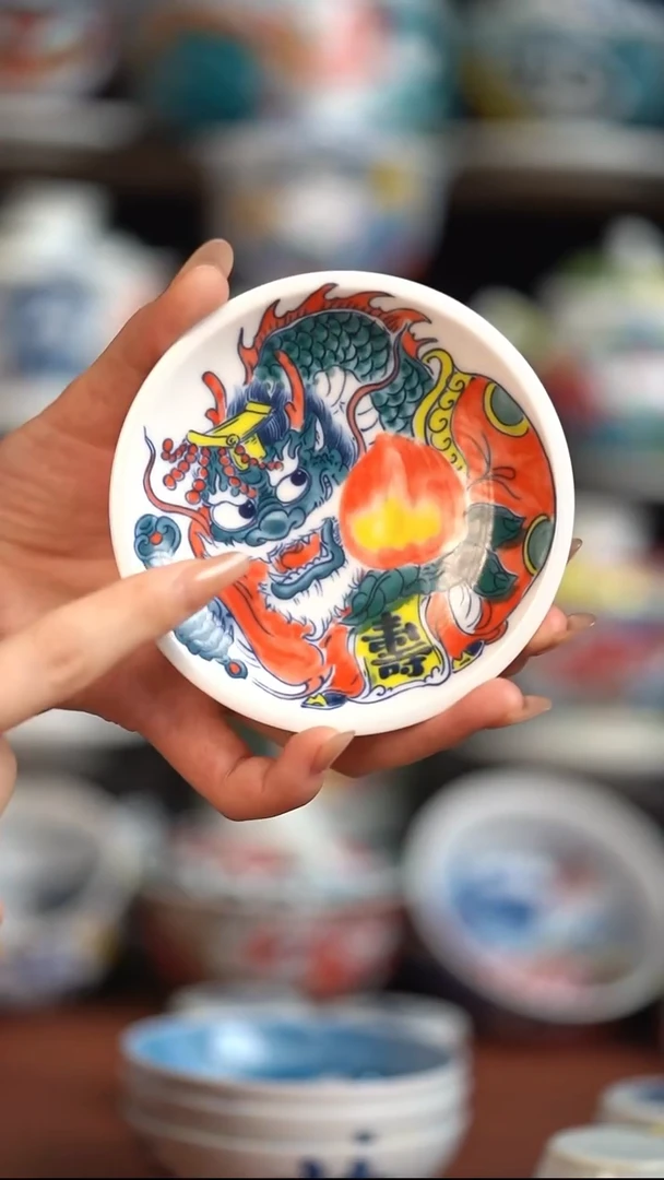 瓷片昨明高足点心盘（福利价格）