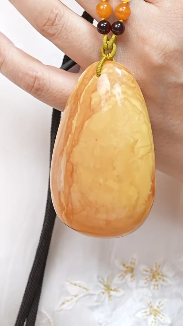 蜜蜡颈饰未镶嵌3979天然蜜蜡珠宝奇石全部保真