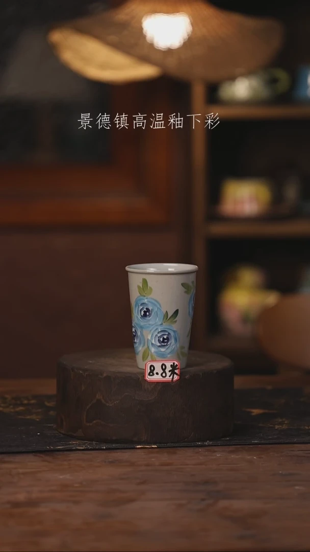 陶瓷景德镇高温釉下手绘陶瓷206