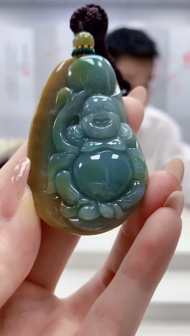 未镶嵌定制翡翠5028jw-毛货挂件12