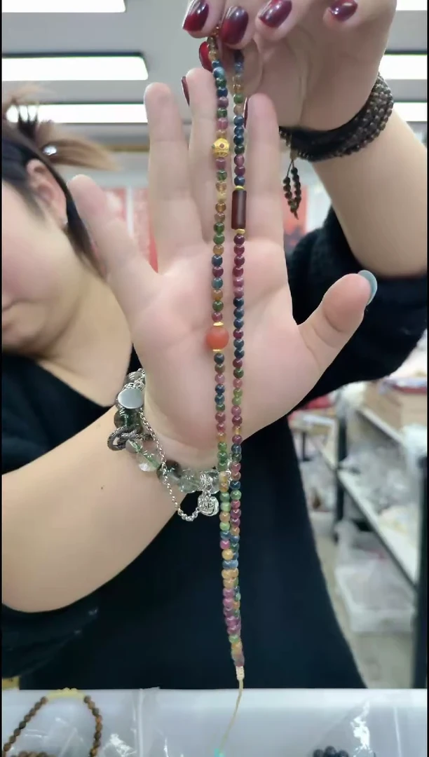 【闪购商品】碧玺颈饰合金1659 碧玺万能链