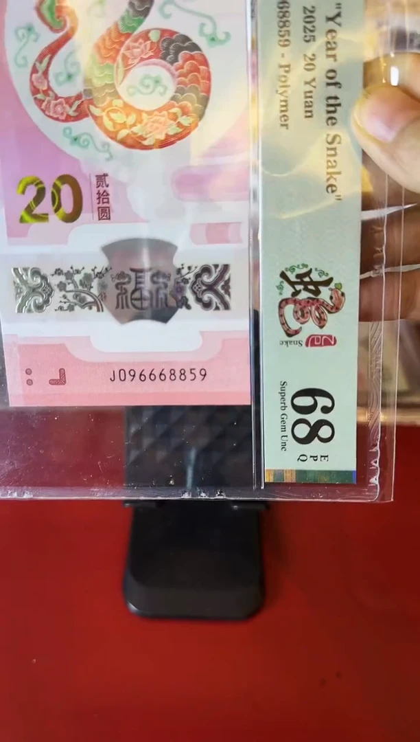 塑料2025 蛇钞 单张  096668859