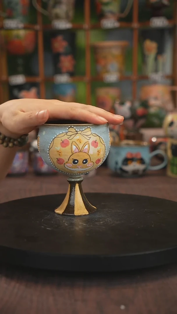 紫砂油画手绘釉下彩
