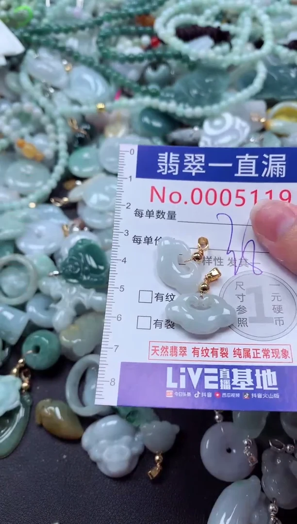 翡翠未镶嵌吊坠(不含链)5119