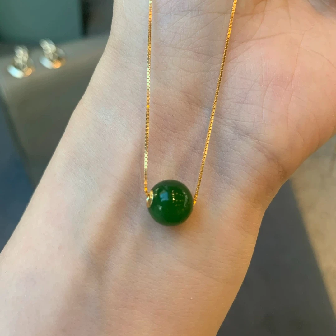 18K金绿转运珠项链FG03
