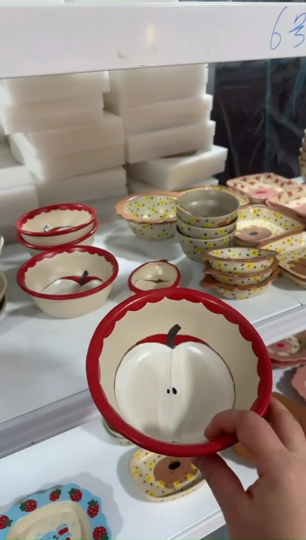 【闪购商品】苹果大碗高温瓷器