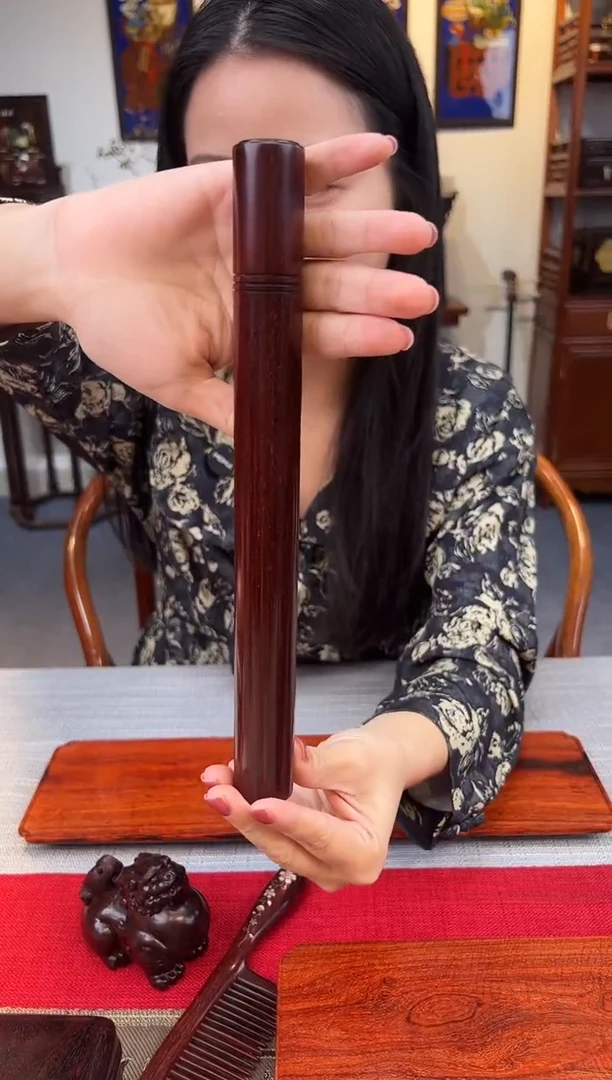 紫檀木类成套家具高级线香管   一木挖  一物一拍