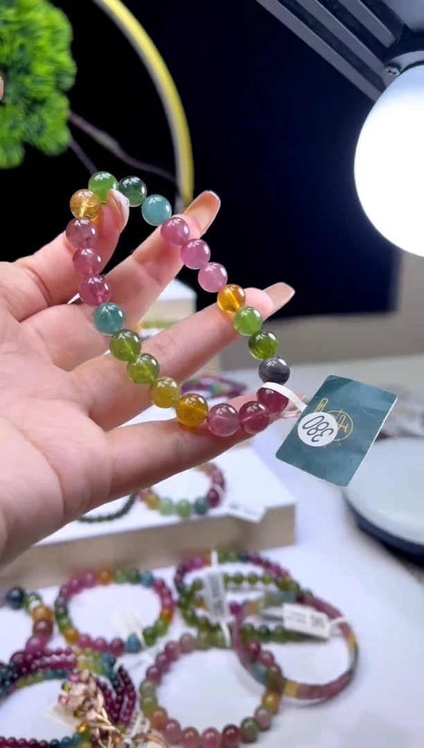 未镶嵌/碧玺8mm+单圈多样性发货