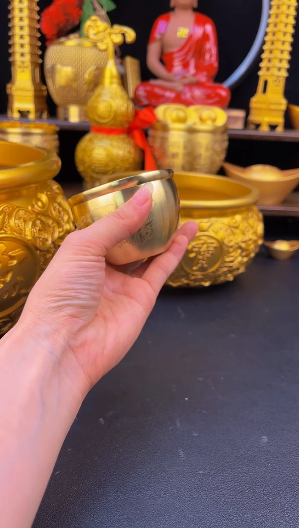黄铜黄铜工艺品招财缸